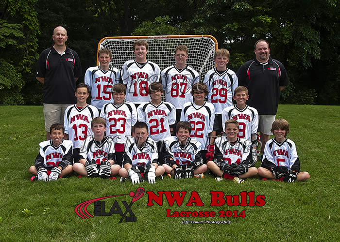 14008 NWA Lacrosse Bulls 5-6 WHITE team