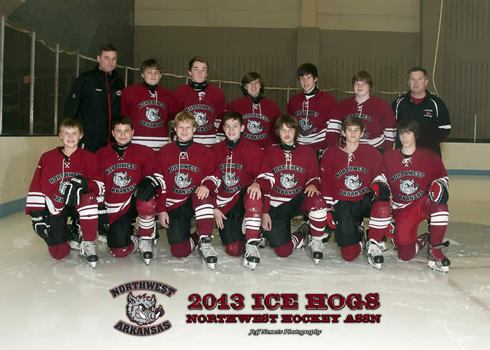 13024 NWA Ice Hogs Hockey Bantam Team
